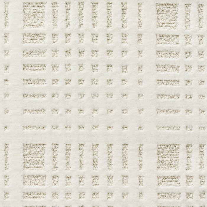Holly Hunt Great Outdoors Soft Plaid Reverse White Cap Fabric Sample 417/01