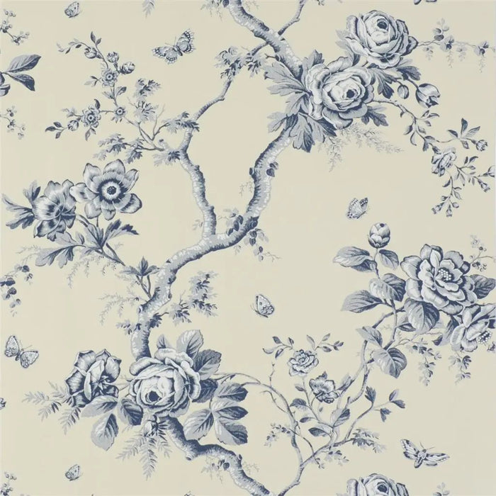 Ralph Lauren Ashfield Floral Sapphire Wallpaper Sample PRL027/05