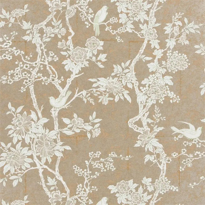 Ralph Lauren Marlowe Floral Sterling Wallpaper Sample PRL048/07
