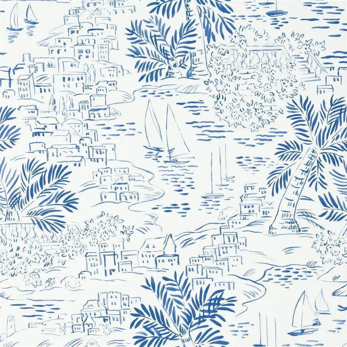 Ralph Lauren Homeport Novelty Marine Wallpaper Sample PRL030/03