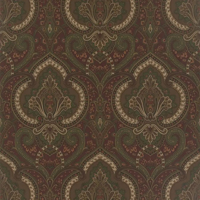 Ralph Lauren Castlehead Paisley Chestnut Wallpaper Sample PRL037/02
