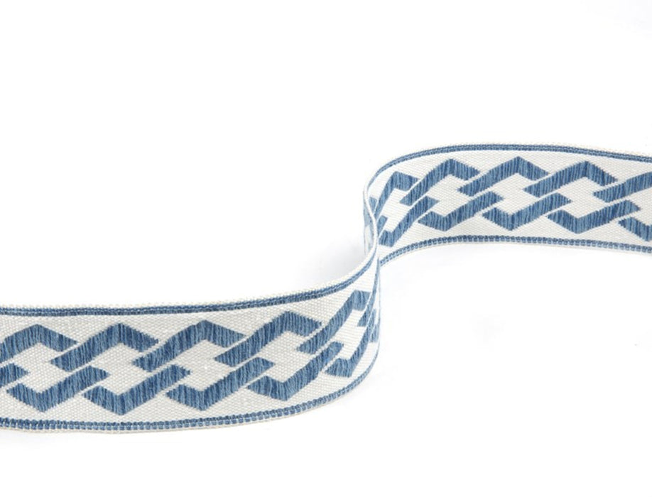 Jim Thompson Thai Fretwork Border  Delft Trim Sample JT030011004