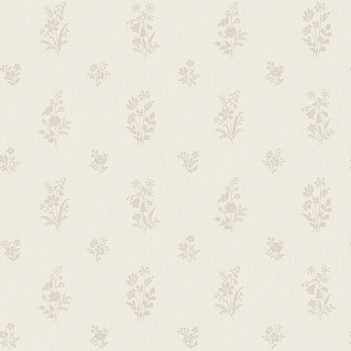 Schumacher Petit Fleurs Natural Wallpaper Sample 4265