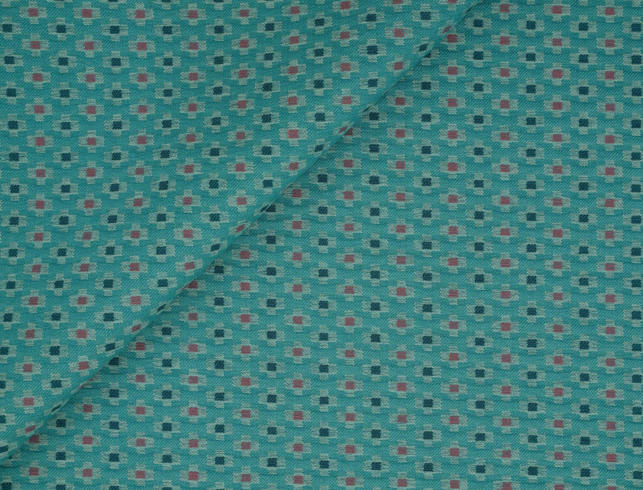 Jim Thompson Plaza Turquoise Fabric Sample JT013878006