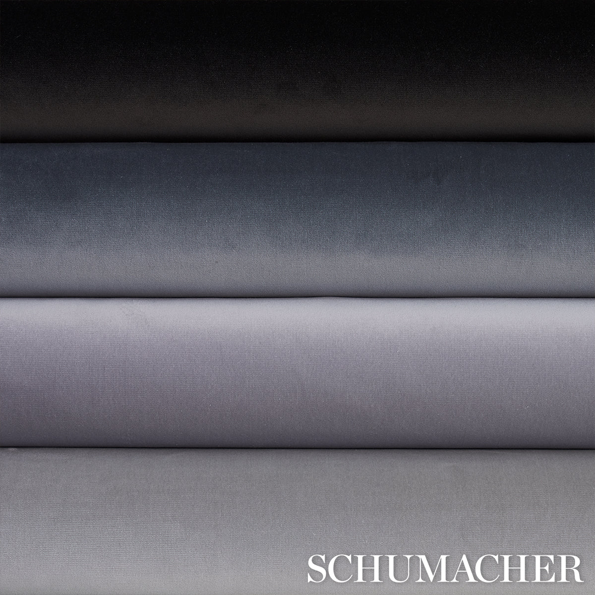 Schumacher Gainsborough Velvet Platinum Fabric 42742