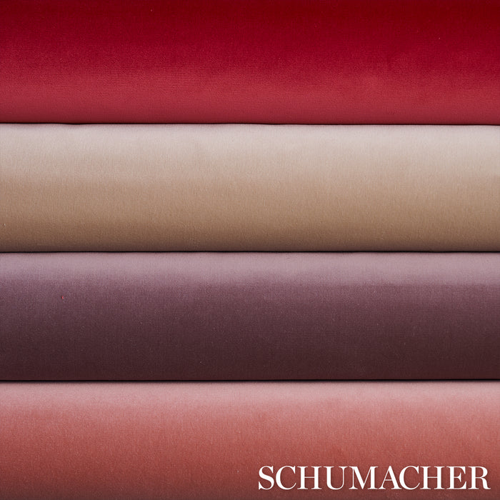 Schumacher Gainsborough Velvet Bone Fabric Sample 42780