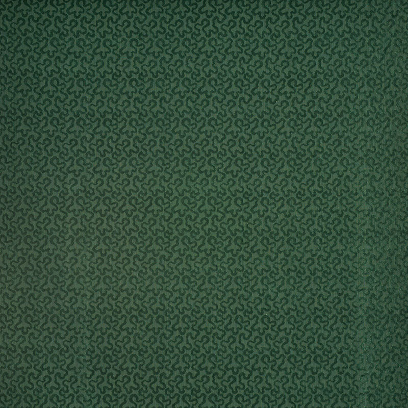Schumacher Vermicelli Velvet Emerald Fabric 43278