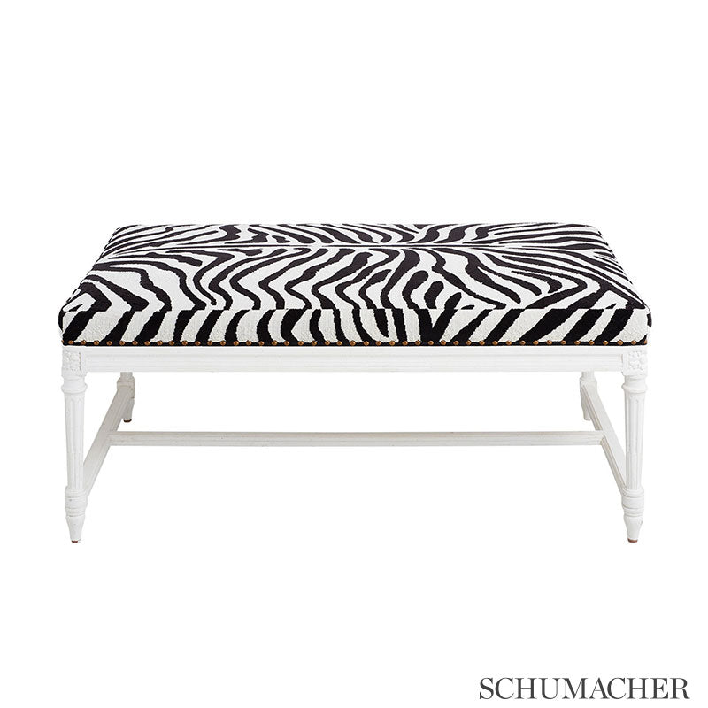 Schumacher Ze'Bre Epingle Brown/Beige 43490 Fabric | 40% Off (Samples)
