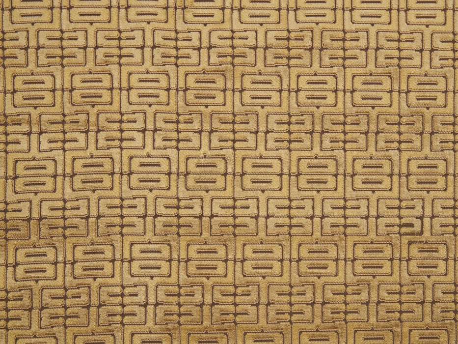 Jim Thompson Labyrinth Velvet Sienna Fabric Sample JT013900005