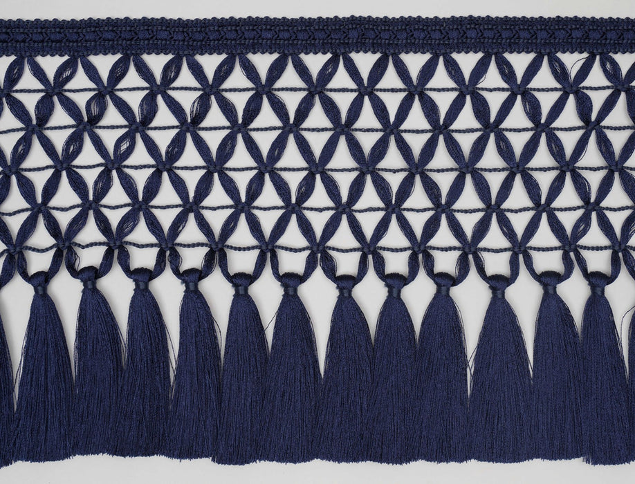 Jim Thompson Ornamenta Tassel Fringe  Navy Trim Sample JT030032010