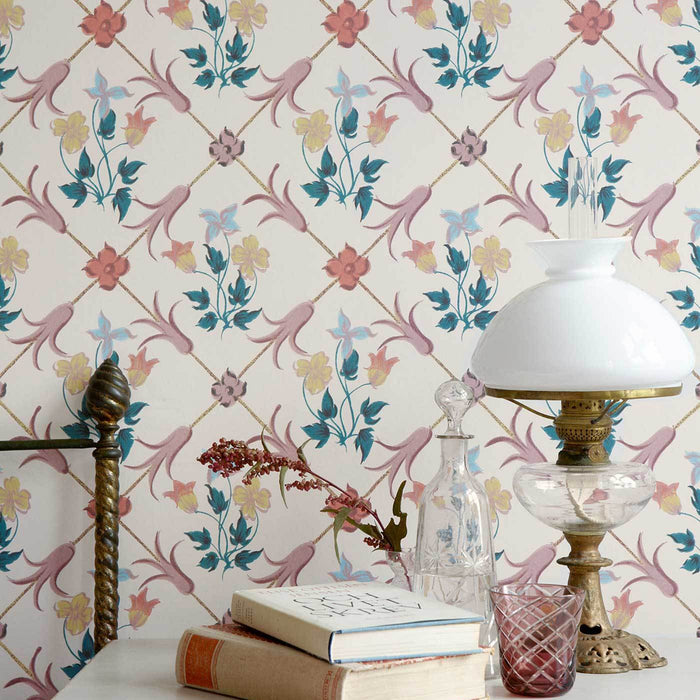 Schumacher Tessin Multi Wallpaper Sample 4504