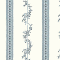 Schumacher Drottningholm Blue Wallpaper 4509