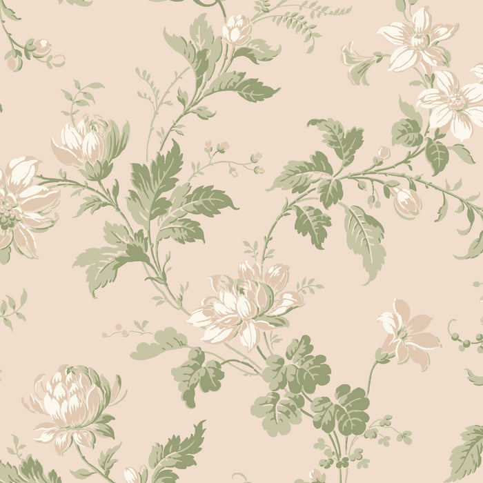 Schumacher Blomslinga Leaf Wallpaper Sample 4519