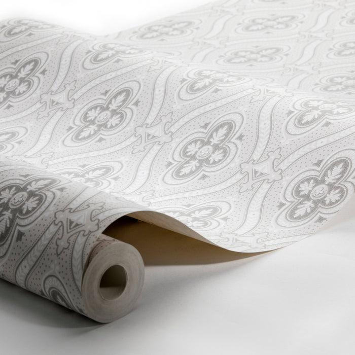 Schumacher Pigkammaren Grey Wallpaper Sample 4526