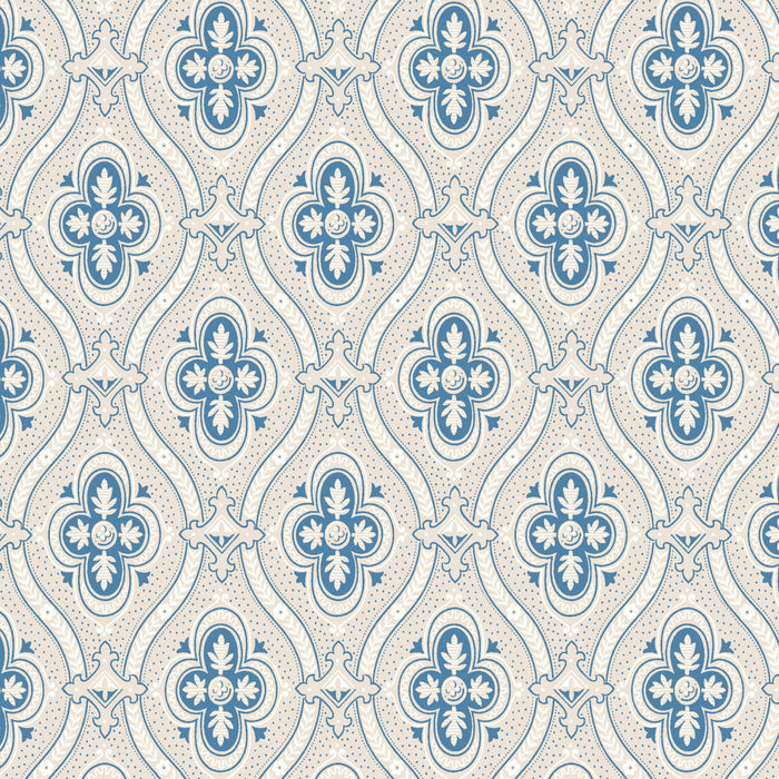 Schumacher Pigkammaren Blue Wallpaper Sample 4527