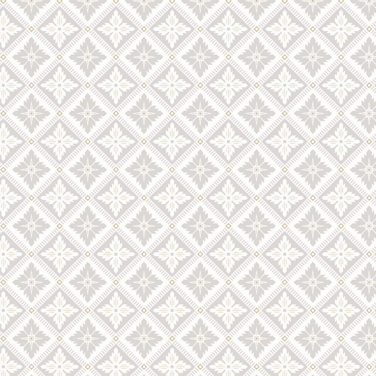 Schumacher Loka Grey And Gold Wallpaper Sample 4528
