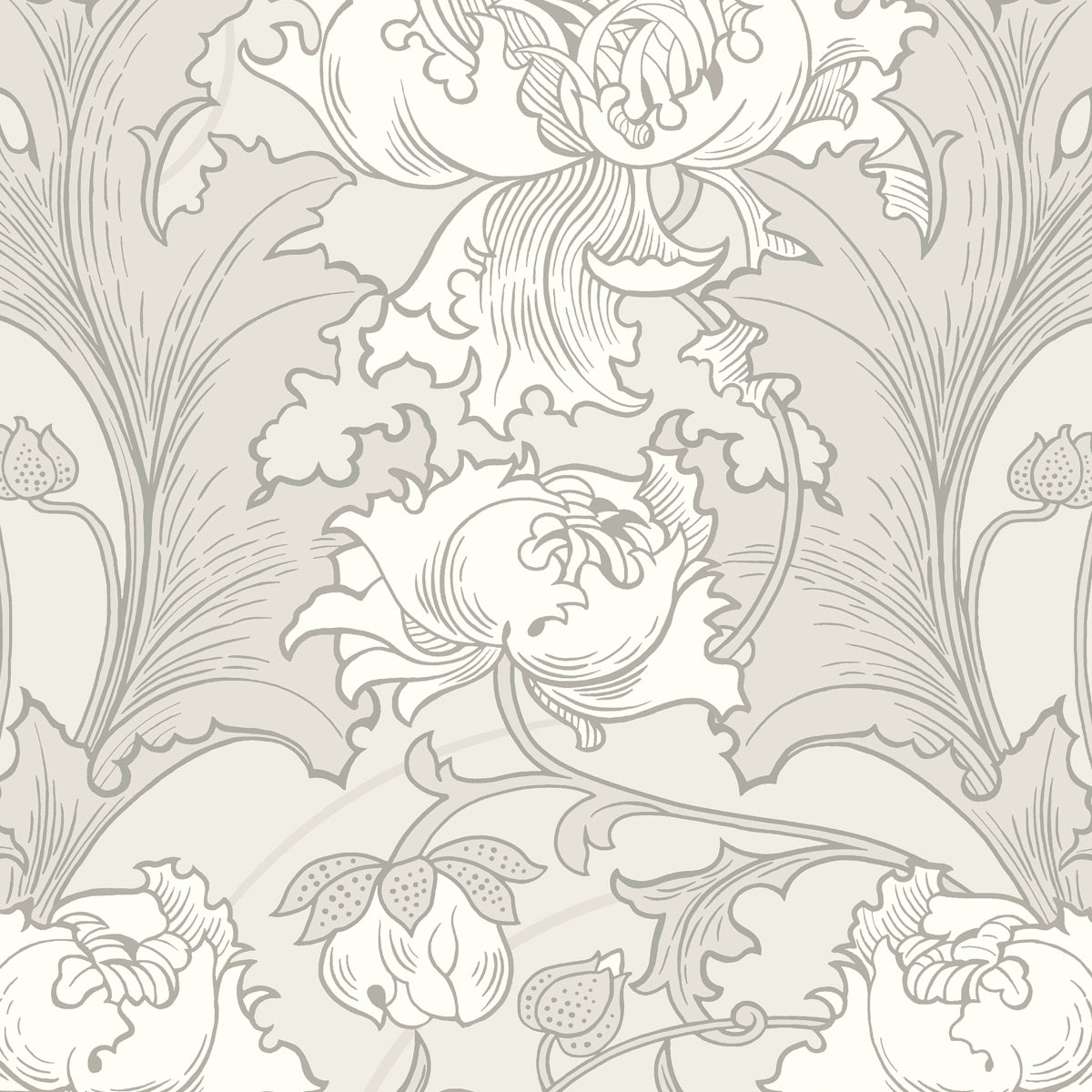Schumacher Siri Grey Wallpaper Sample 4540