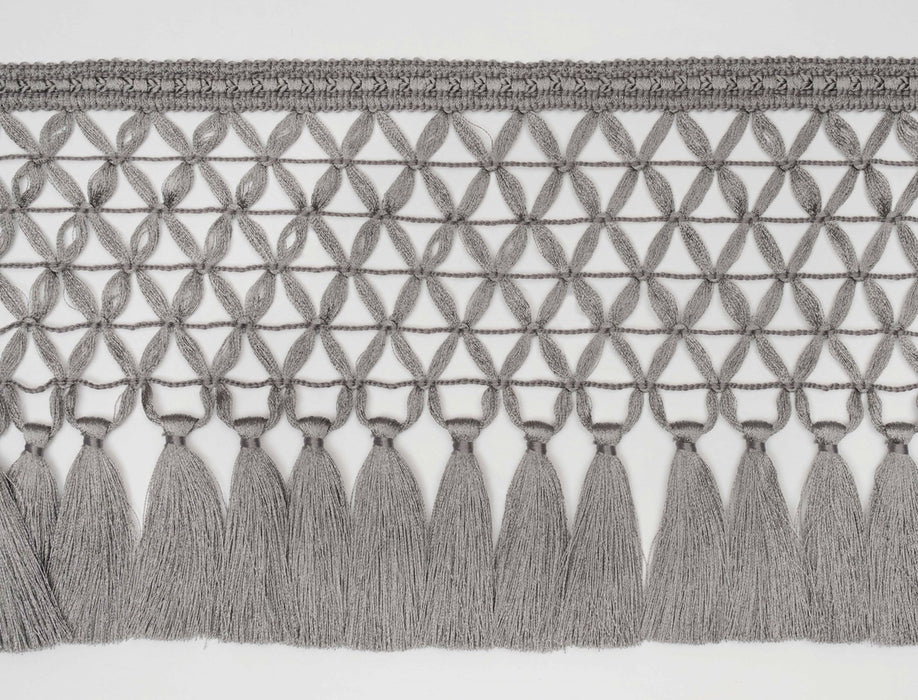 Jim Thompson Ornamenta Tassel Fringe  Pewter Trim Sample JT030032008