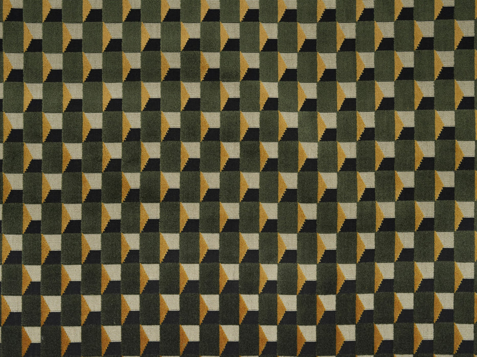 Jim Thompson Kata Velvet Pine Forest Fabric Sample JT013974002