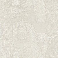Schumacher Northern Forest Ivory Wallpaper 4703