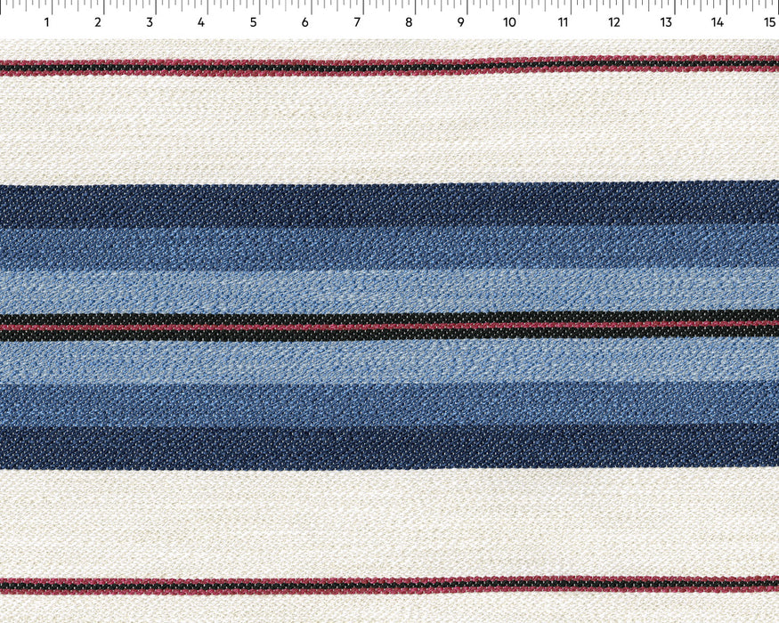Perennials Campo Stripe Azul Fabric 475-781