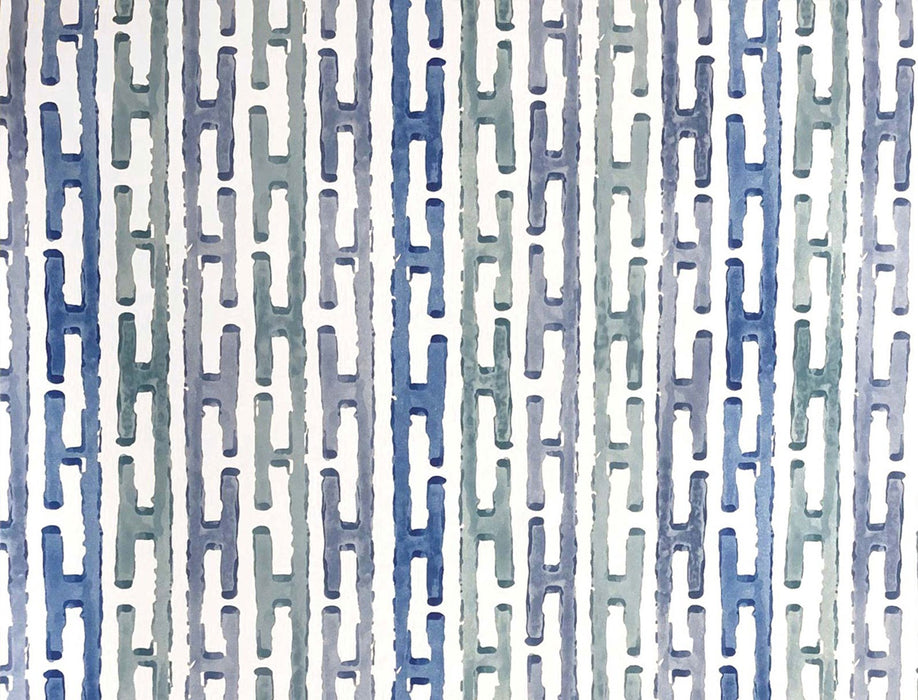 No.9 Thompson Chinese Steps  China Blue Wallpaper Sample N9021036002