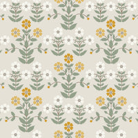 Schumacher Sippor Ochre And Stone Wallpaper 4811
