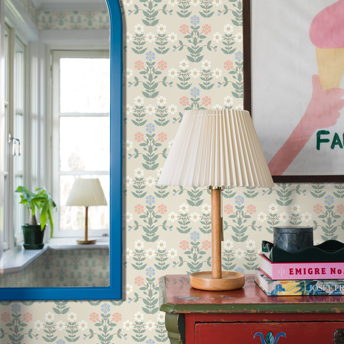 Schumacher Sippor Multi Wallpaper Sample 4812