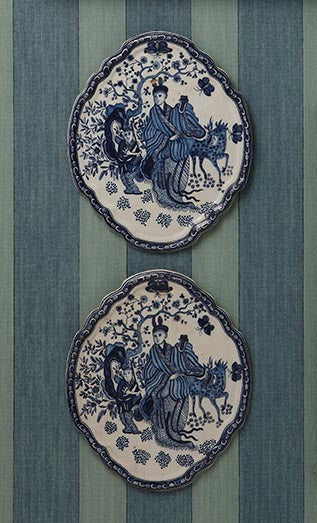 Le Manach Gisors Fabric Sample L5012_GISORS_C533_C513