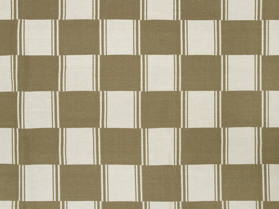 Jim Thompson Yala Check Almond Fabric Sample JT013965004