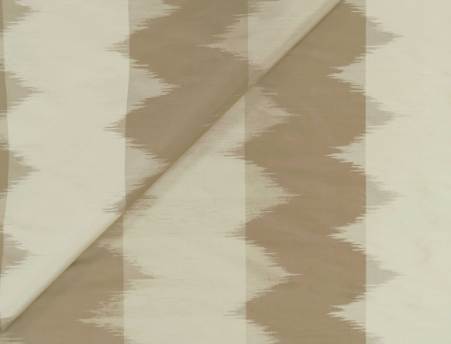 Jim Thompson Khanom Ikat Stripe Sand Dune Fabric Sample JT013787001