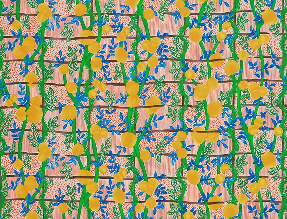 Jim Thompson Garden Party Fruit Punch Fabric Sample JT013688002