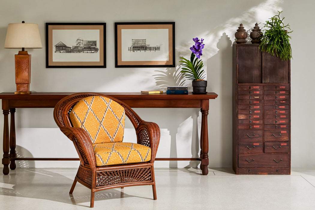 Jim Thompson Nantaburi Ikat Amber Fabric Sample JT013958001