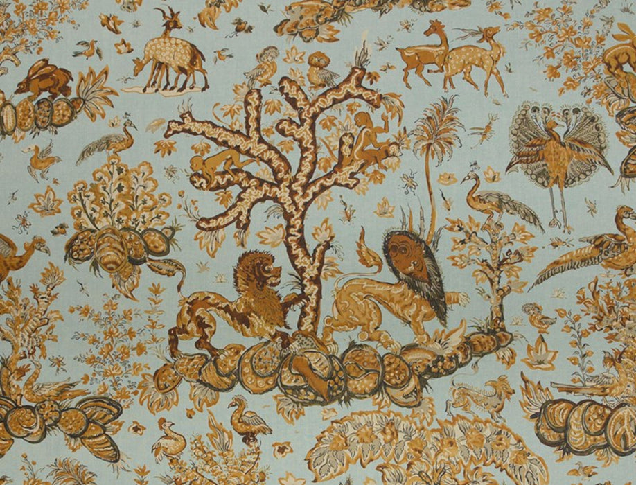 Jim Thompson Menagerie Duck Egg Fabric Sample JT013634002