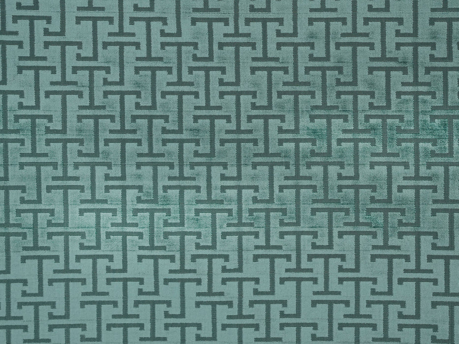 Jim Thompson Jim (JT Velvet) Aqua Fabric Sample JT013940008