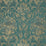 Jim Thompson Vintage Damask Peacock Blue Fabric Sample JT013848003