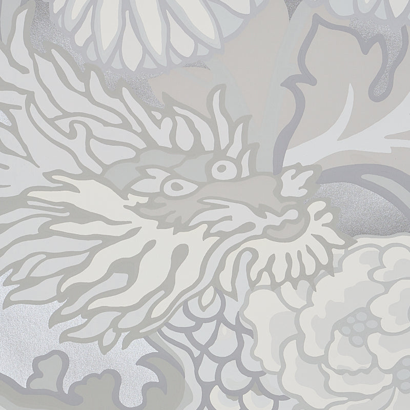 Schumacher Chiang Mai Dragon Limestone Wallpaper 5001068