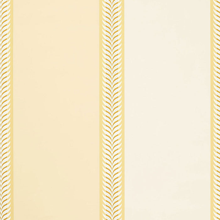 Schumacher Valais Stripe Soft Yellow Wallpaper 5002471