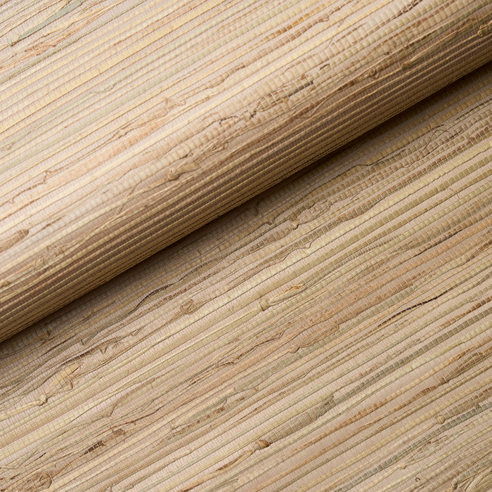 Schumacher Nami Rushcloth Cork Wallpaper Sample 5002860