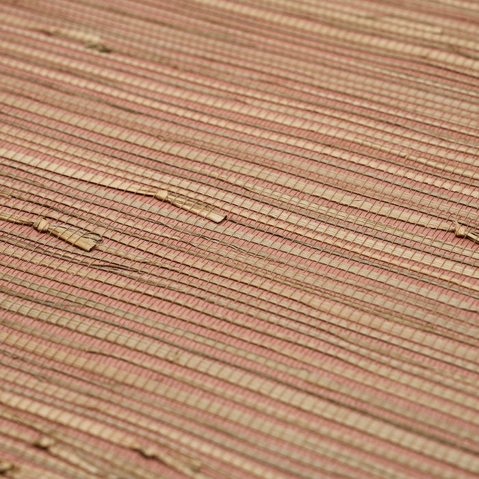 Schumacher Nami Rushcloth Woodrose Wallpaper Sample 5002861