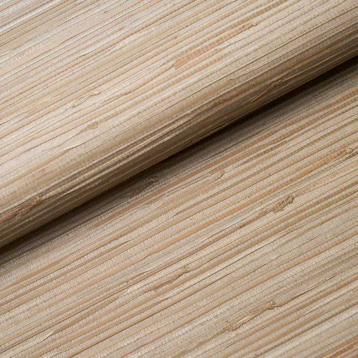 Schumacher Nami Rushcloth Slate Wallpaper Sample 5002862