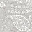 Schumacher Paisley Print Grey Wallpaper Sample 5003190