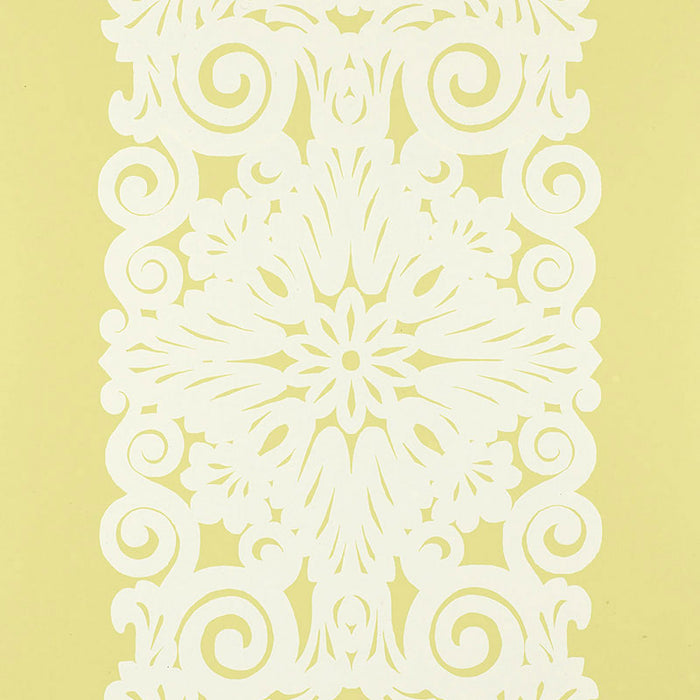 Schumacher Graphic Panel Stripe Spring Wallpaper Sample 5003202