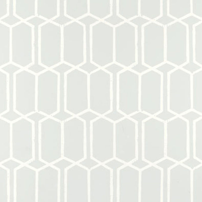 Schumacher Modern Trellis Cirrus Wallpaper Sample 5003280