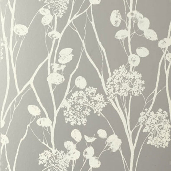 Schumacher Moonpennies Silver Wallpaper Sample 5003330