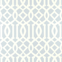 Schumacher Imperial Trellis Soft Aqua Wallpaper 5003363