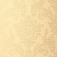 Schumacher Valette Strie Damask Champagne Wallpaper 5003660
