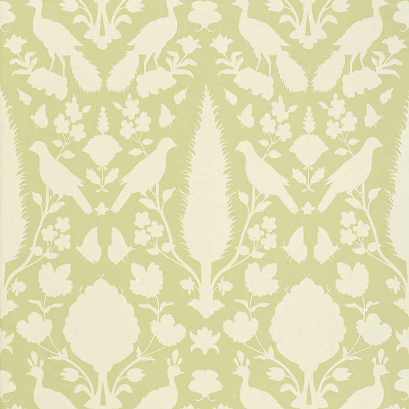Schumacher Chenonceau Sage Wallpaper 5004120
