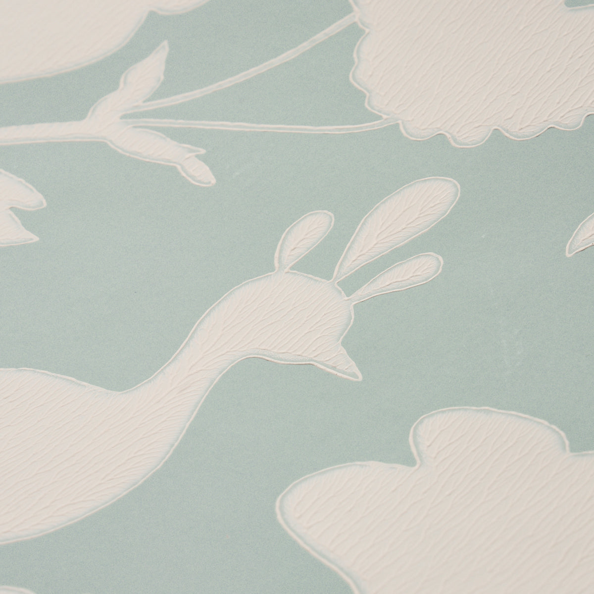 Schumacher Chenonceau Aquamarine Wallpaper Sample 5004122