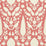Schumacher Chenonceau Coral Wallpaper Sample 5004125